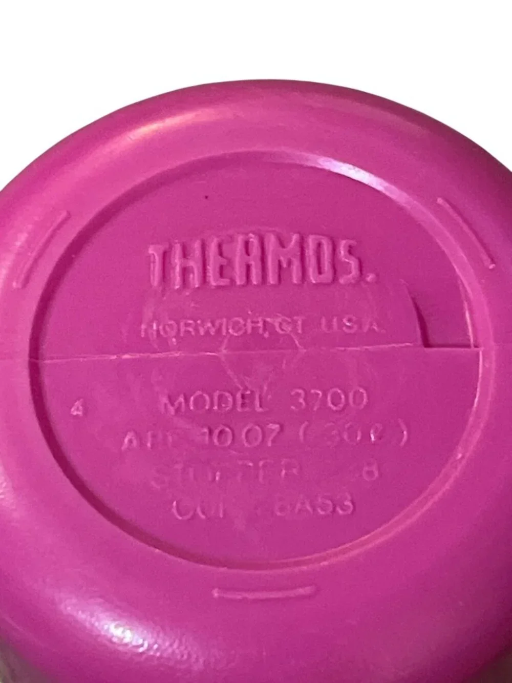 Vintage Flintstones Kids Thermos 10 Oz Pink Model 3700 Cartoon Lunchbox Bottle U